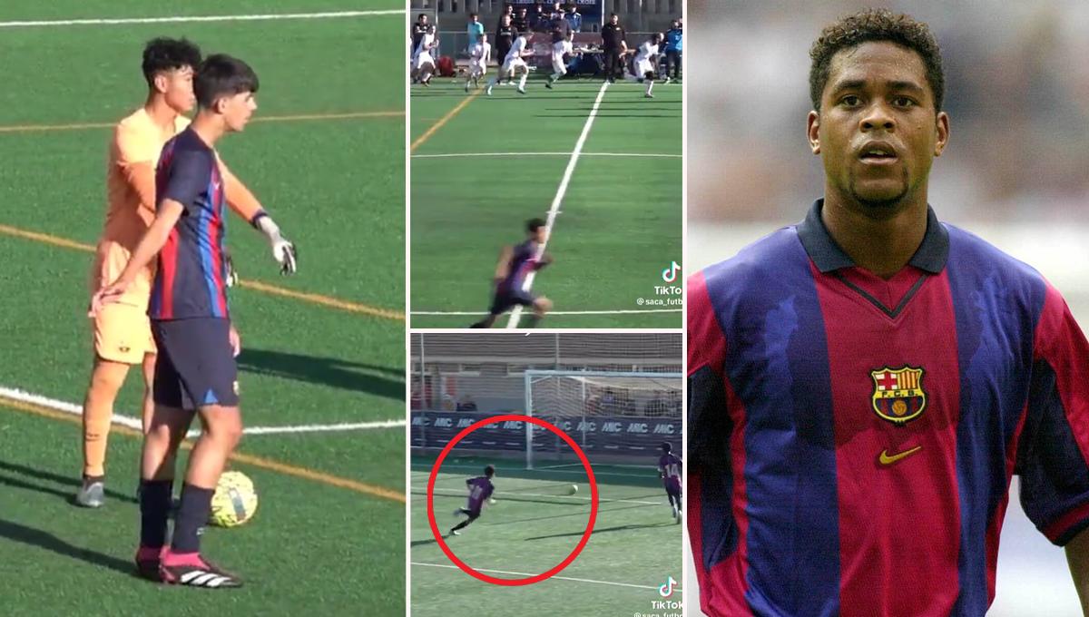 ¿Astucia o falta de Fair Play? El polémico gol del hijo de Patrick Kluivert con La Masía del Barcelona que se hizo viral