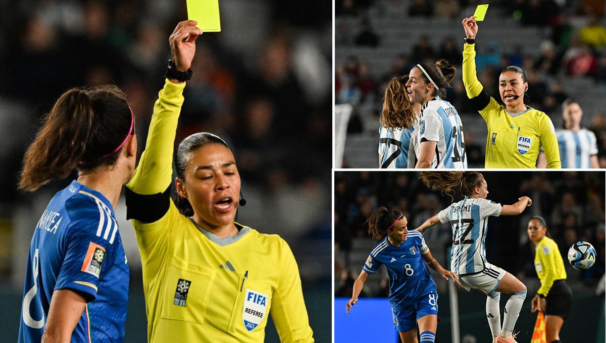 Melissa Pastrana y Shirley Perelló representando a Honduras en el Mundial Femenino 2023.