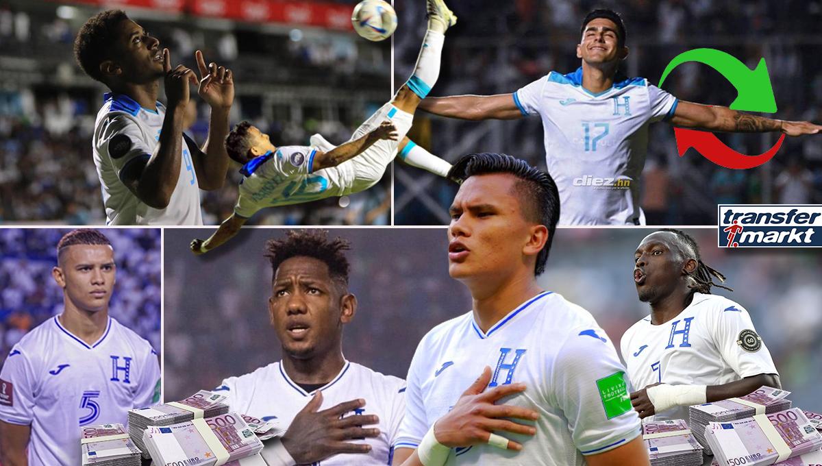 ¿Quién es el más caro? Los 15 futbolistas de la Selección de Honduras con mayor valor en el mercado actual