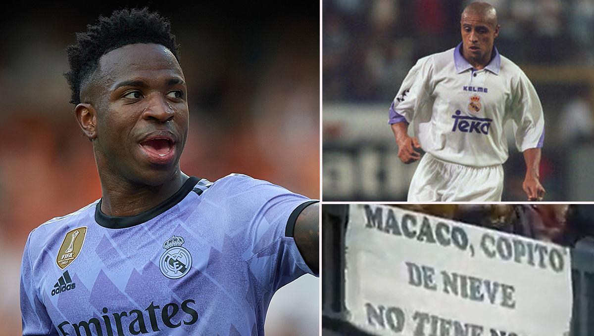 Vinicius comparte un video de Roberto Carlos sufriendo racismo en el Camp Nou: “¿Qué ha cambiado hasta hoy?”