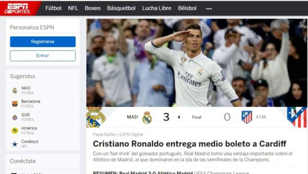 Lo que dice la prensa internacional sobre el gane del Real Madrid: 'Atleti, yo soy tu padre'