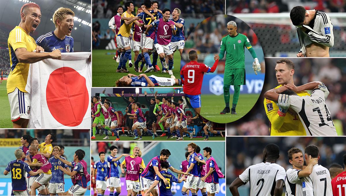 La algarabía de Japón tras bajarse a España en el Mundial; Alemania y Costa Rica quedaron golpeadas por la eliminación