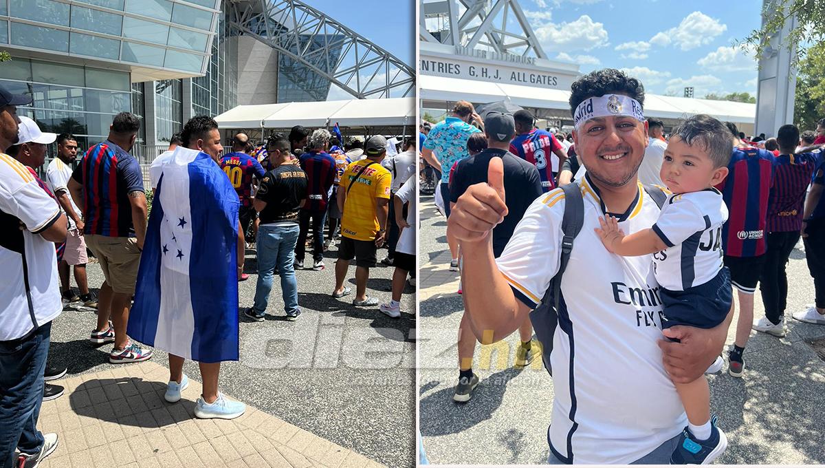 Aficionados catrachos no se quieren perder el Clásico en Dallas, Texas.