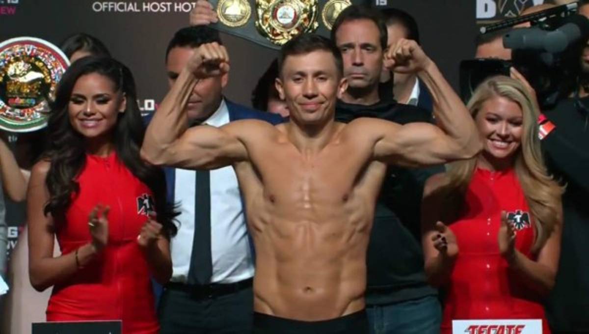 FOTOS: 'Canelo' Álvarez se calienta y pierde el control en el pesaje con Golovkin