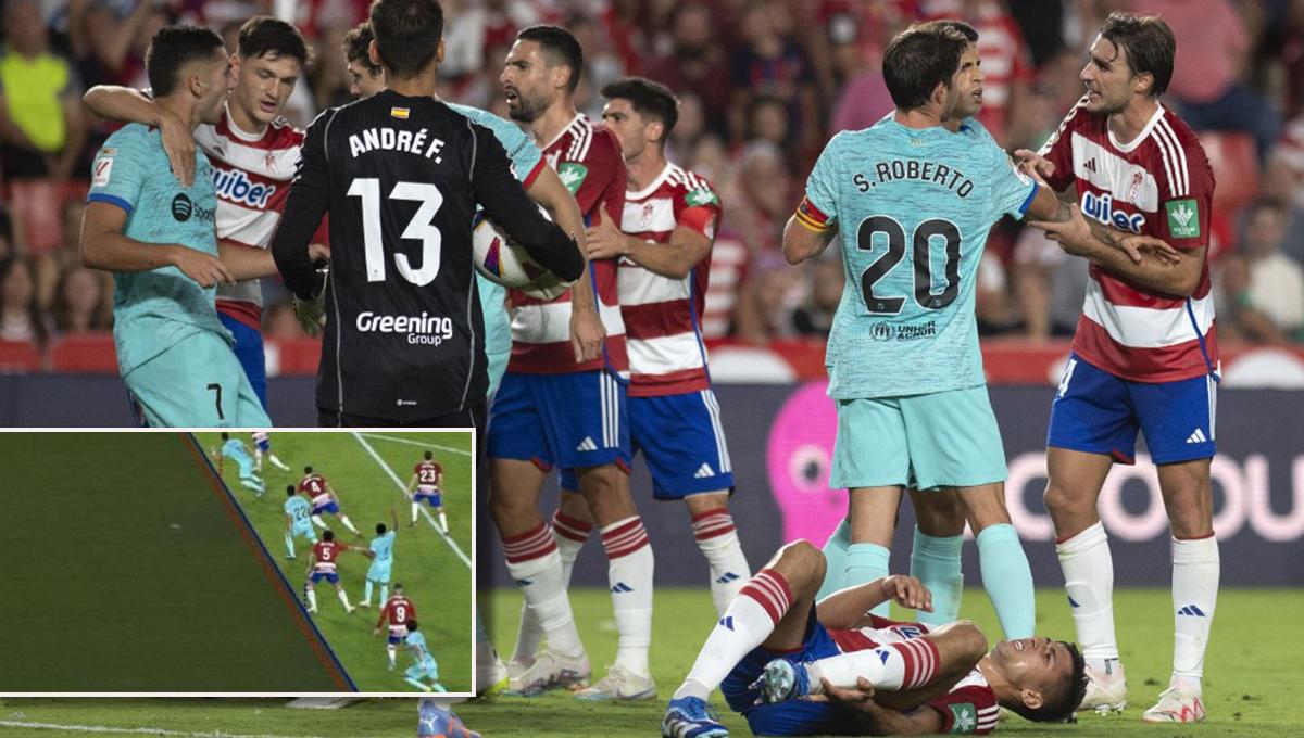 Barcelona rescata el empate ante Granada en un partido con polémica y mantiene el invicto en LaLiga