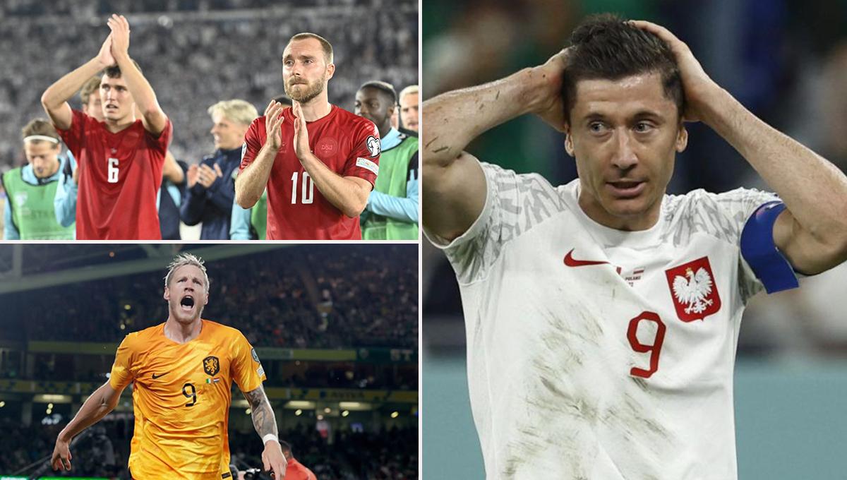 Países Bajos y Dinamarca se acercan a la Eurocopa 2024; la Polonia de Lewandowski pierde y queda contra las cuerdas