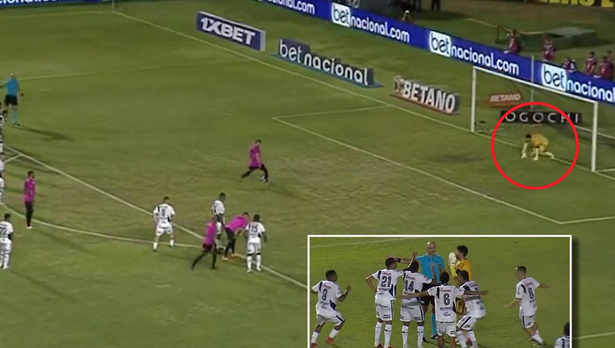 El polémico penal que se ejecutó en Brasil y que desafía el reglamento: el árbitro concedió el gol