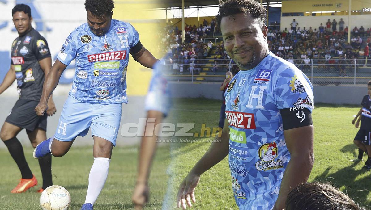 Así fue el homenaje a Carlos Pavón: marcó dos goles, Dani Turcios con su bella novia y las risas con Rambo y Tyson