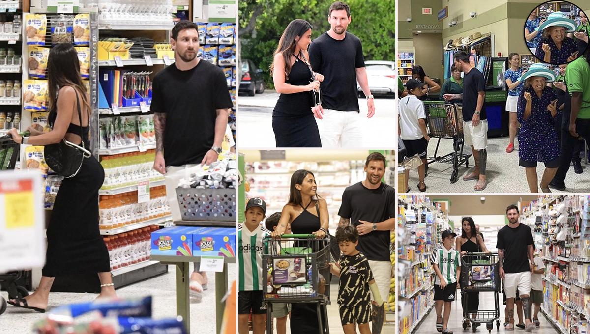 Messi haciendo compras en un supermercado de Miami: así fue captado con Antonela como cualquier simple mortal