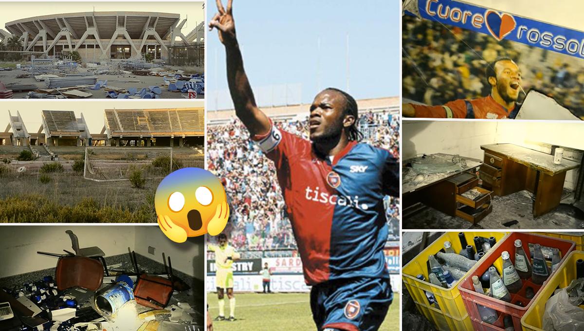 ¡Parece un lugar embrujado! Así luce ahora el estadio donde el hondureño David Suazo brilló en Italia