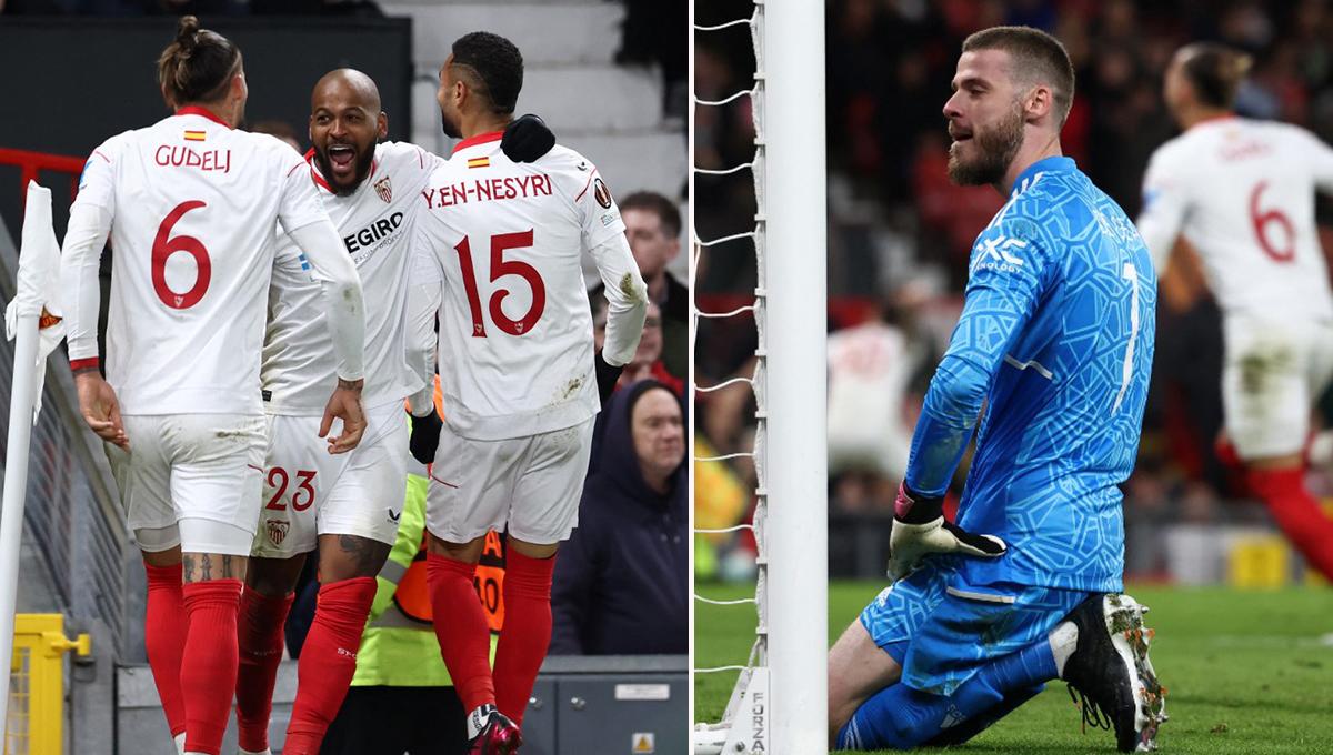El Sevilla resucita y sale vivo de Old Trafford contra el Manchester United en la Europa League