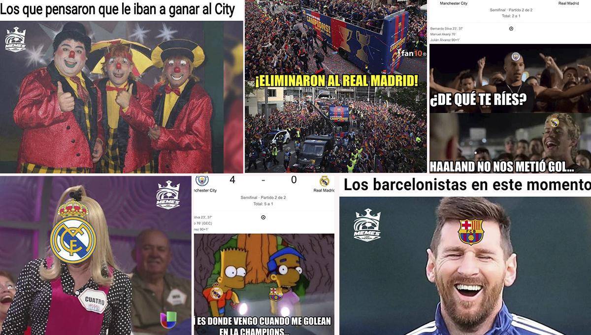 ¡Hasta el Barcelona! Real Madrid es víctima de terribles memes tras ser eliminado por el City en la Champions League