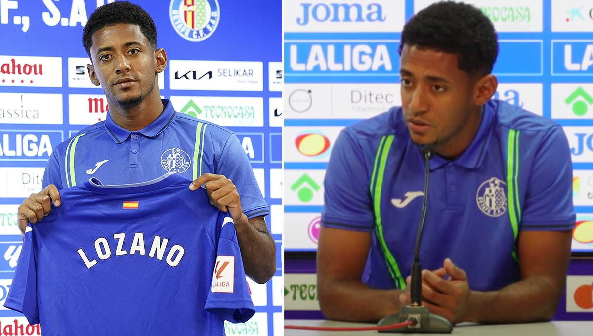 ¡Ya viste de azulón! Choco Lozano fue presentado por el Getafe: “Ha habido mucha controversia con mi fichaje”