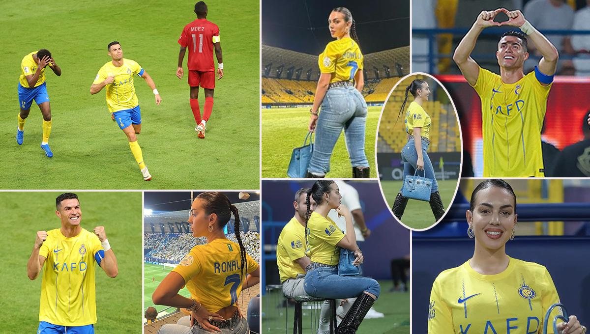 Sin palabras: Cristiano Ronaldo firmó dos golazos para Al Nassr y Georgina enamora en la Champions de Asia