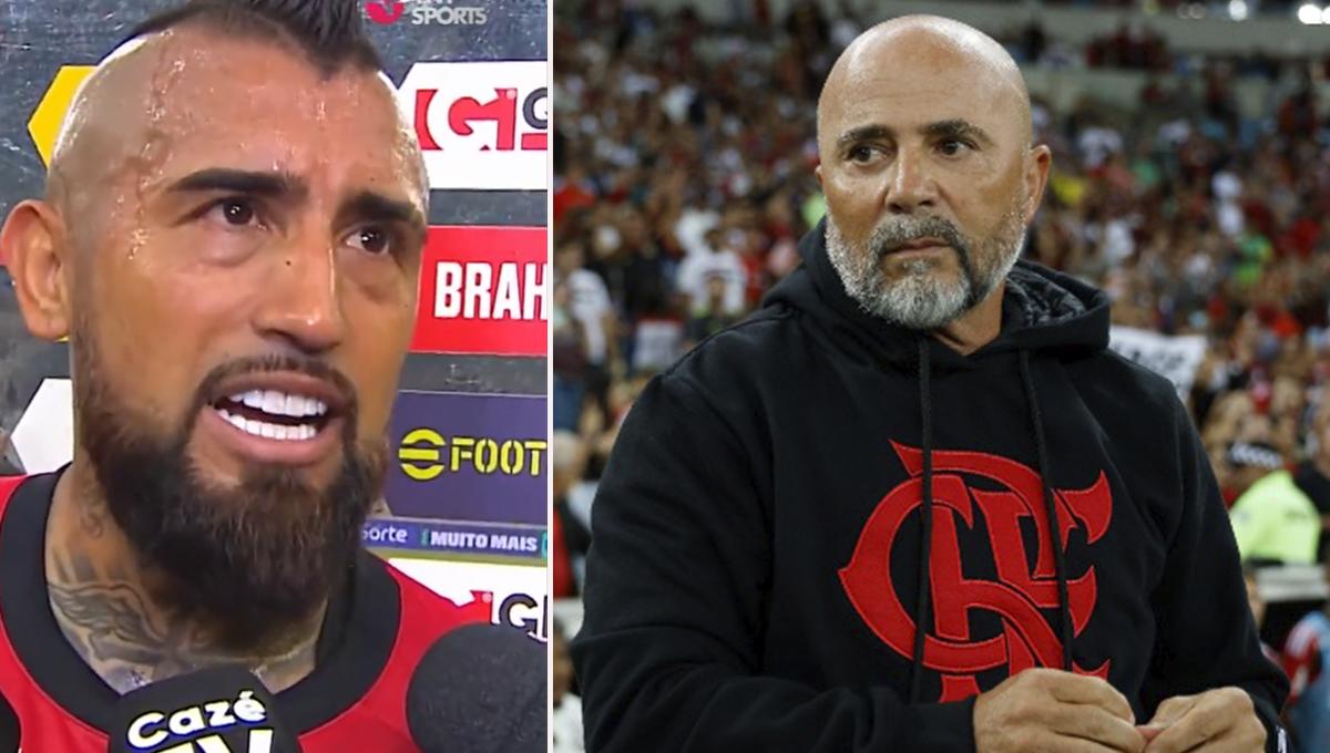 Vidal arremete contra Sampaoli tras dejar el Flamengo: “Siempre estuve preparado, pero tenía un entrenador... perdedor”
