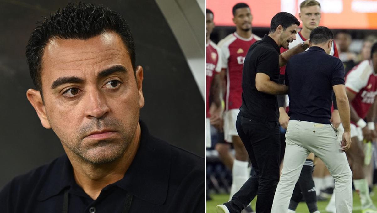Xavi se queja de la intensidad del Arsenal y Arteta le responde: “Parecía un partido de Champions, no era normal”