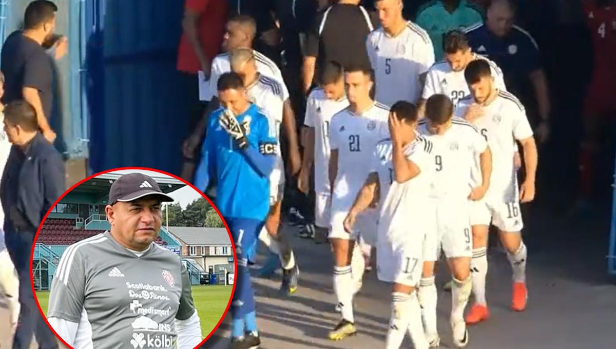 Jugadores de Costa Rica se enteran de la muerte de su asistente técnico antes de iniciar el partido