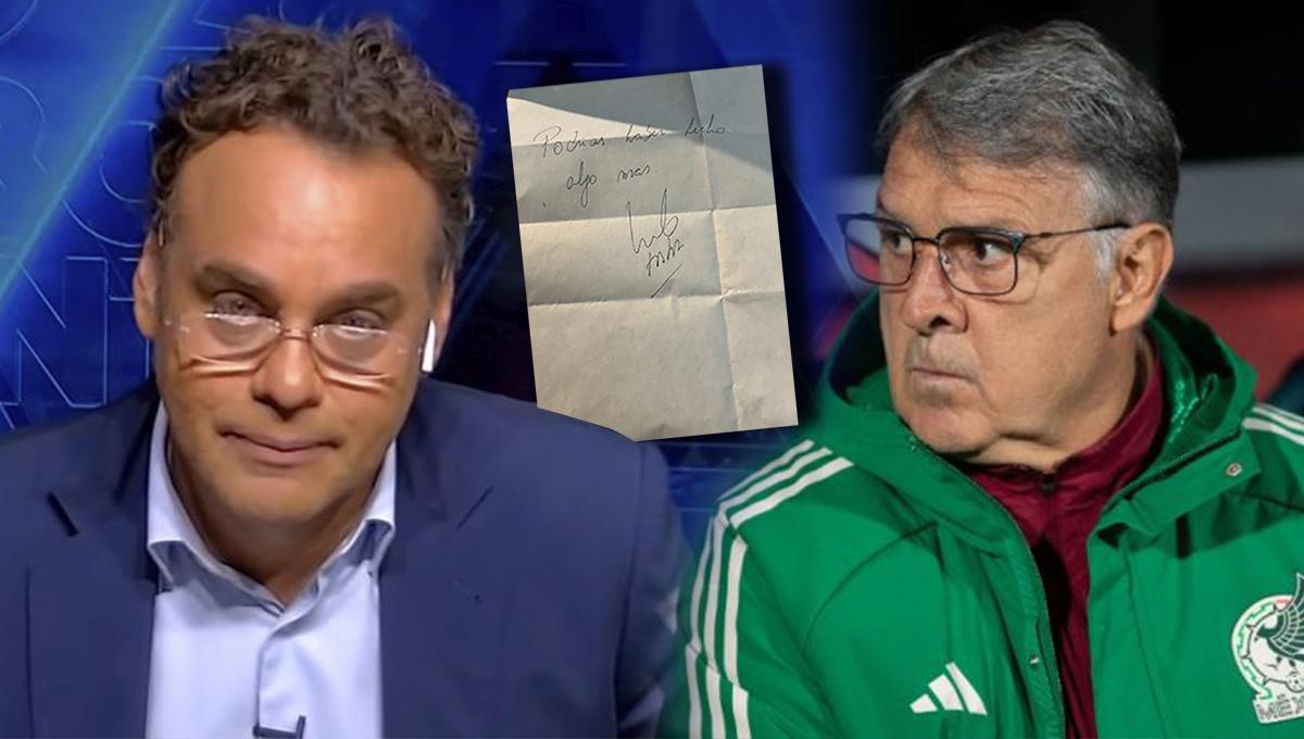 ¿Ya contemplaba el fracaso? David Faitelson sacó a la luz la carta que escribió el Tata Martino antes del Mundial