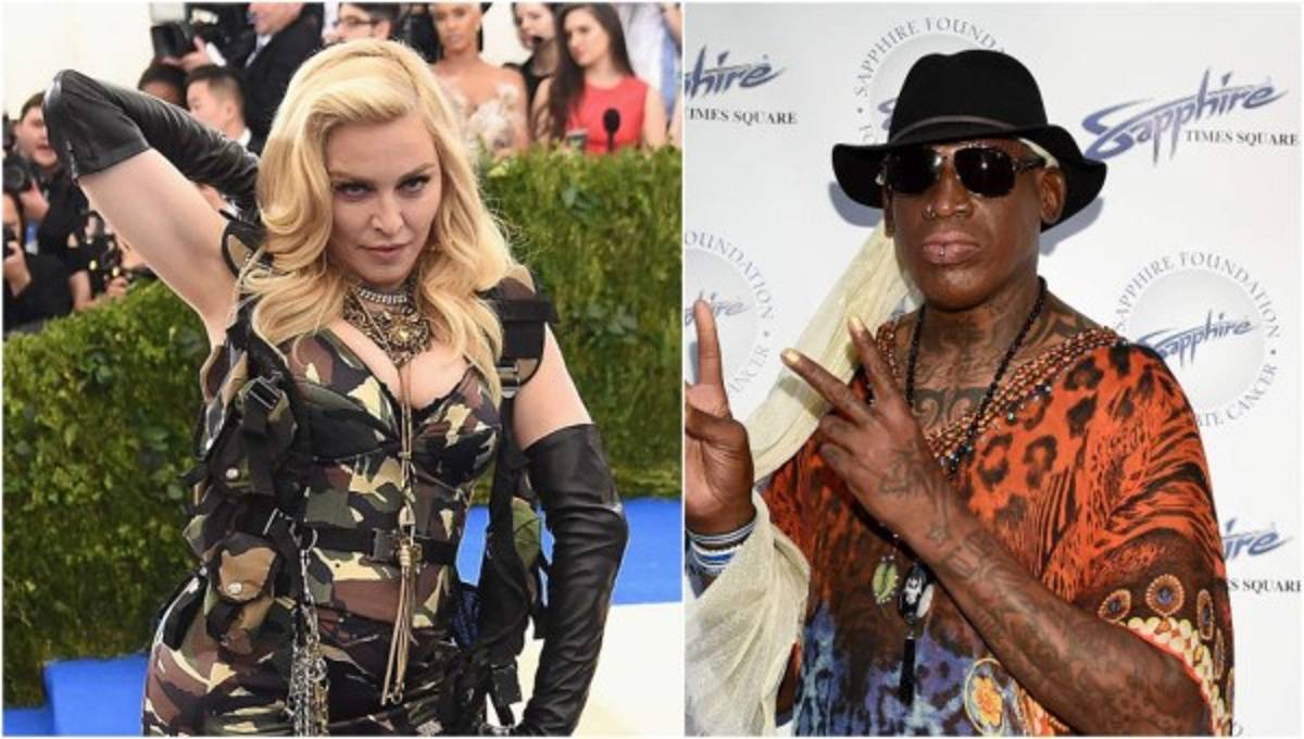 El día que Dennis Rodman voló de Las Vegas a New York solo para embarazar a Madonna