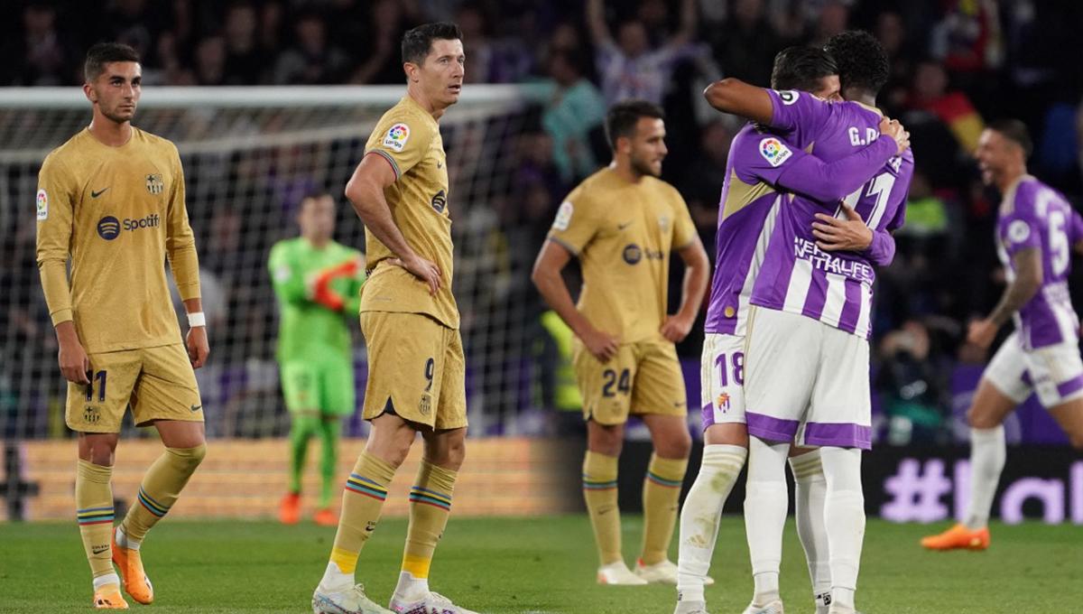 Real Valladolid dio la sorpresa tras vencer al campeón Barcelona en la antepenúltima jornada de LaLiga