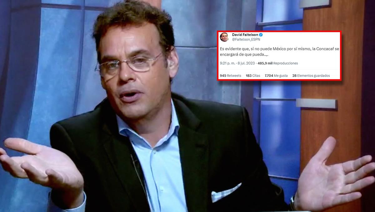 Faitelson incendia las redes tras el penal que le pitaron a México: “Cuando no puedan, la Concacaf se encargará de hacerlo”