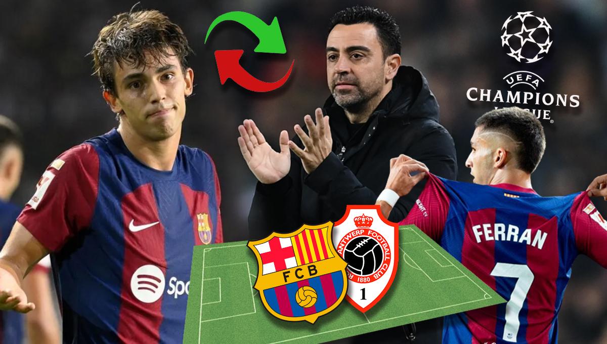 Alineación del Barcelona para enfrentar al equipo más antiguo de Bélgica en la Champions League 2023-24