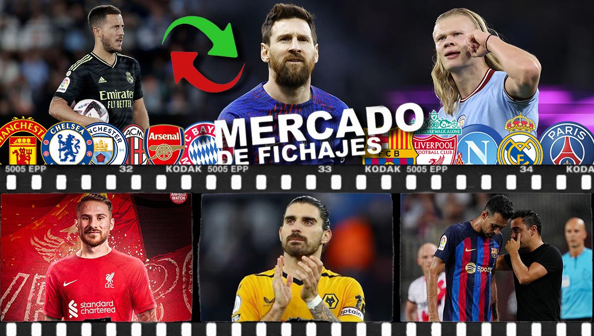 Mercado: fichaje inesperado para Barcelona y la “bomba” de Messi; club contacta a Hazard y Haaland es noticia