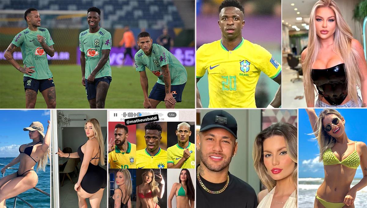 Escándalo en Brasil: la fiesta privada de Neymar, Vinicius y Richarlison solo con mujeres tras empatar con Venezuela