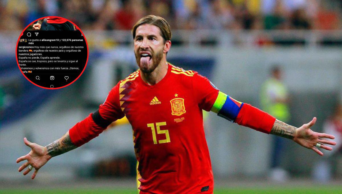 Sergio Ramos envía emotivo mensaje de apoyo a España tras eliminación contra en el
