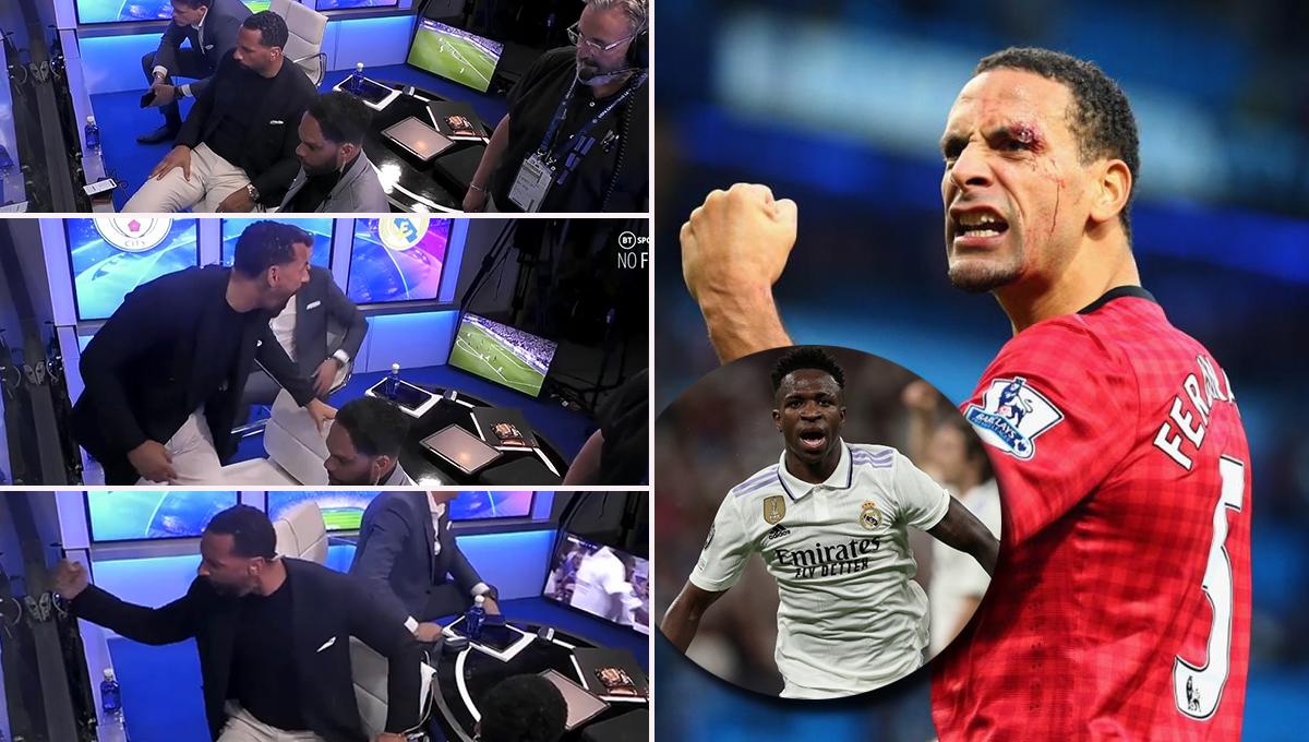 ¡El histórico Rio Ferdinand se volvió loco luego del golazo de Vinicius al Manchester City!