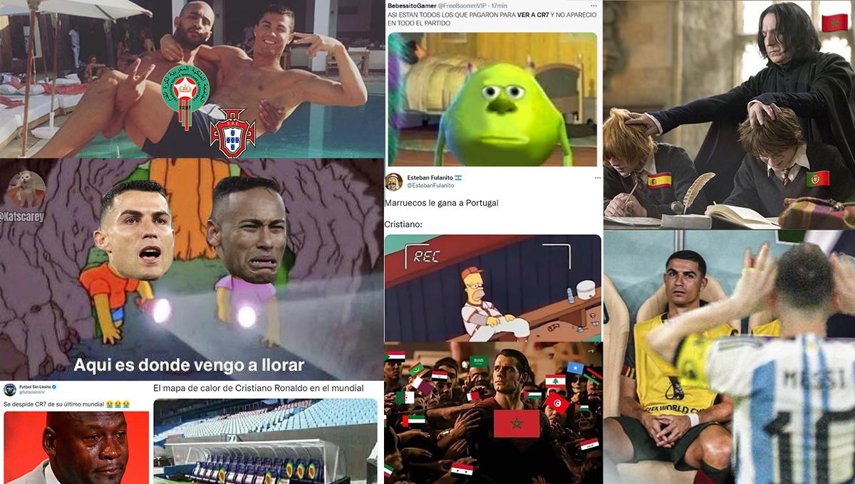 ¡Para morir de risa! Marruecos eliminó a Portugal del Mundial y los jocosos memes arrasan contra Cristiano Ronaldo