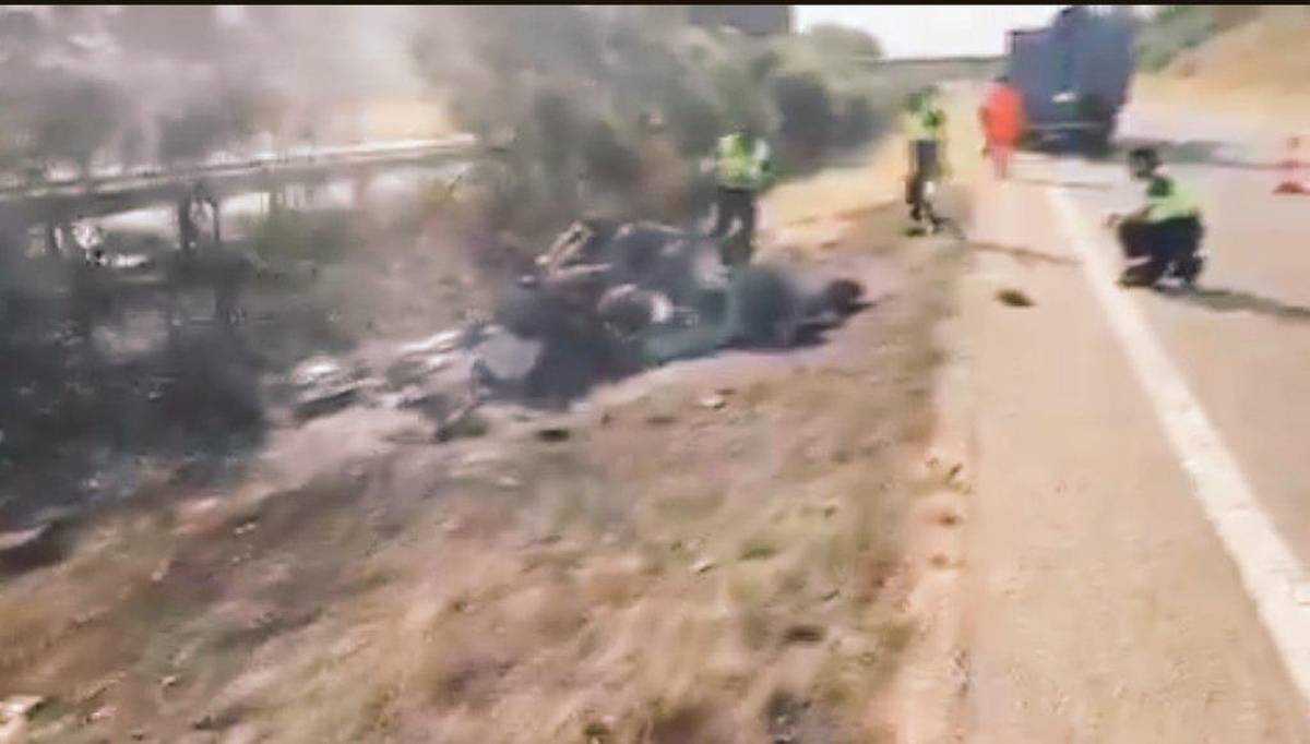 Así quedó el Lamborghini en el que Diogo Jota perdió la vida y la desgarradora reacción de Cristiano Ronaldo a su muerte