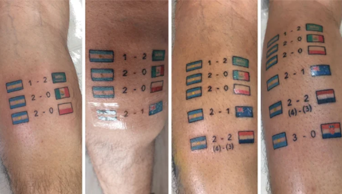 Tremenda locura: los increíbles tatuajes sobre Messi luego de ganar con Argentina el Mundial de Qatar y el ‘‘qué mirás, bobo’’