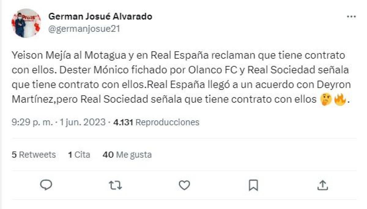 Lo que dice la prensa sobre la polémica entre Yeison Mejía, Motagua y Real España: “Siguen siendo mal asesorados”
