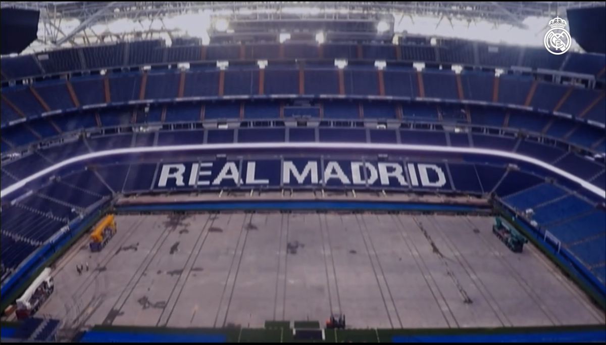 ¡Impresionante y de primer mundo! Así es el espectacular césped retráctil del nuevo Santiago Bernabéu, casa del Real Madrid