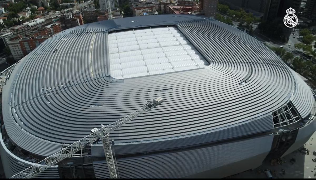 ¡Impresionante y de primer mundo! Así es el espectacular césped retráctil del nuevo Santiago Bernabéu, casa del Real Madrid