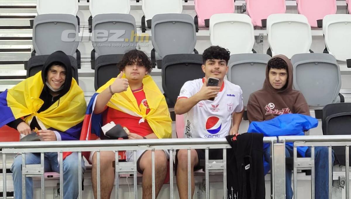 El reencuentro que se dio previo a la derrota de la ‘H’ en Florida y aficionada hondureña fue conquistada por colombiano