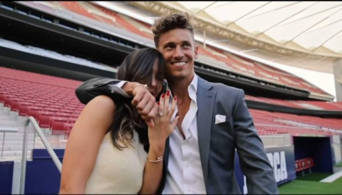 Marcos Llorente le pide matrimonio a su novia en el Wanda Metropolitano; la reacción de la chica fue épica   