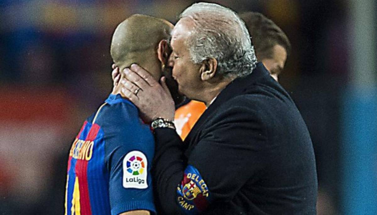 Las imágenes que no se vieron por TV: Brutal homenaje a Messi en el Camp Nou