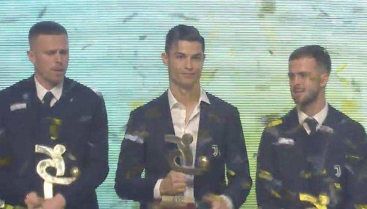 Así fue la gala en la que Cristiano Ronaldo ganó dos premios en Italia