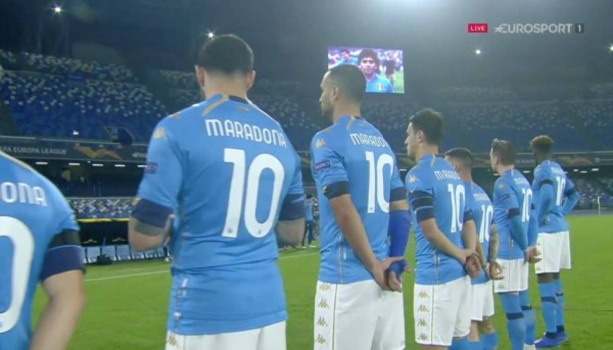 Así fue el impresionante homenaje del Nápoles a Diego Maradona: Locura y todos con la '10'