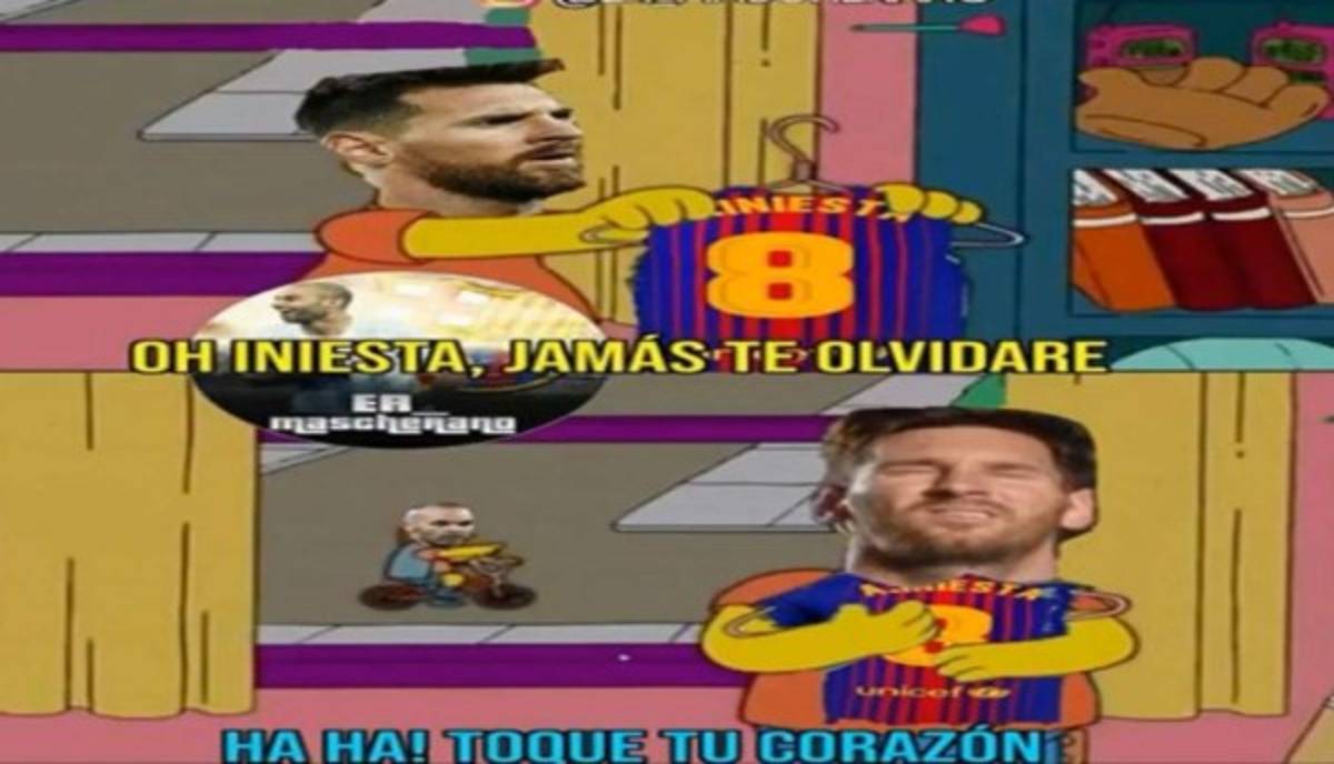 Los mejores memes de Iniesta y su adiós del Barça donde hacen pedazos a Messi