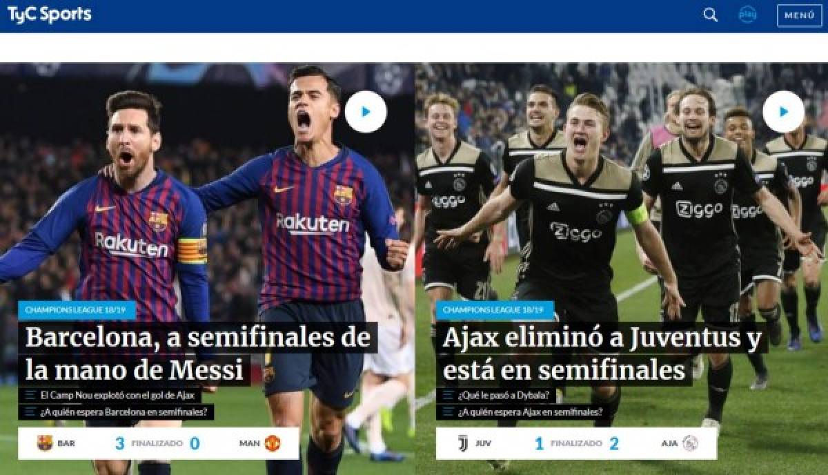 ¡Con todo! Así reacciona la prensa mundial tras el fracaso de la Juventus en Champions