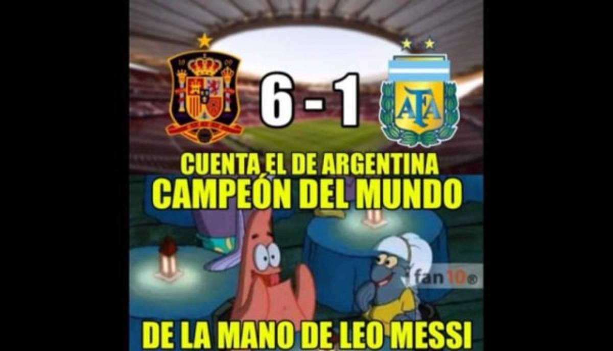 ¡Pobre Messi! Los otros memes que no has visto de la paliza a Argentina en España