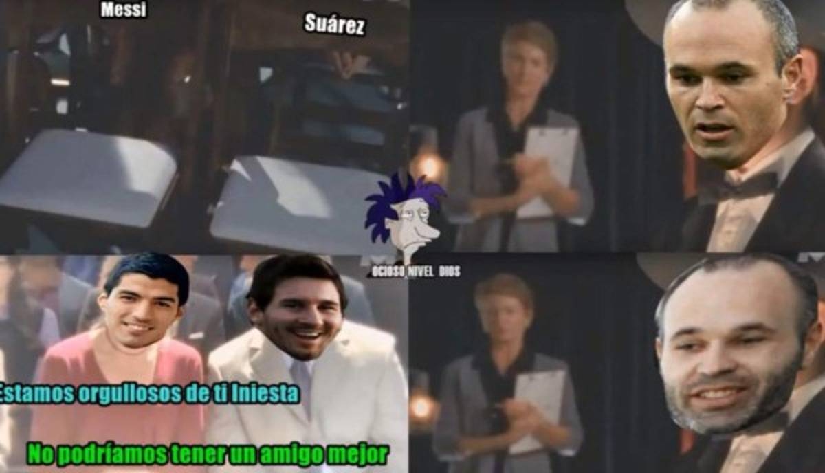 Los mejores memes de Iniesta y su adiós del Barça donde hacen pedazos a Messi