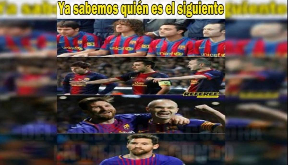 Los mejores memes de Iniesta y su adiós del Barça donde hacen pedazos a Messi