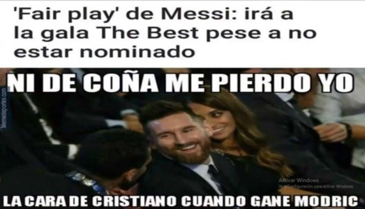 Así lucen los memes previo a la entrega del premio The Best