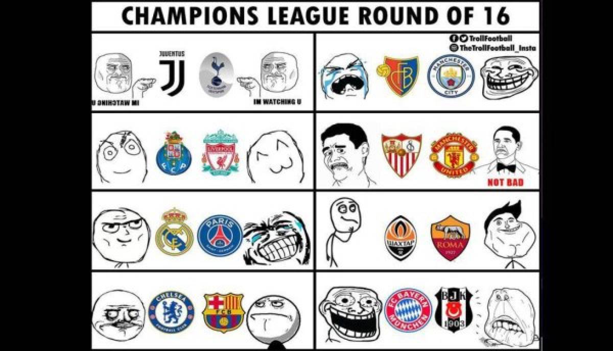 Memes del sorteo de octavos de Champions atacan al Real Madrid