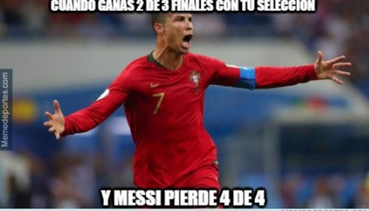 Para morir de risa: Los memes que destrozan a Messi por el nuevo título de Cristiano con Portugal   