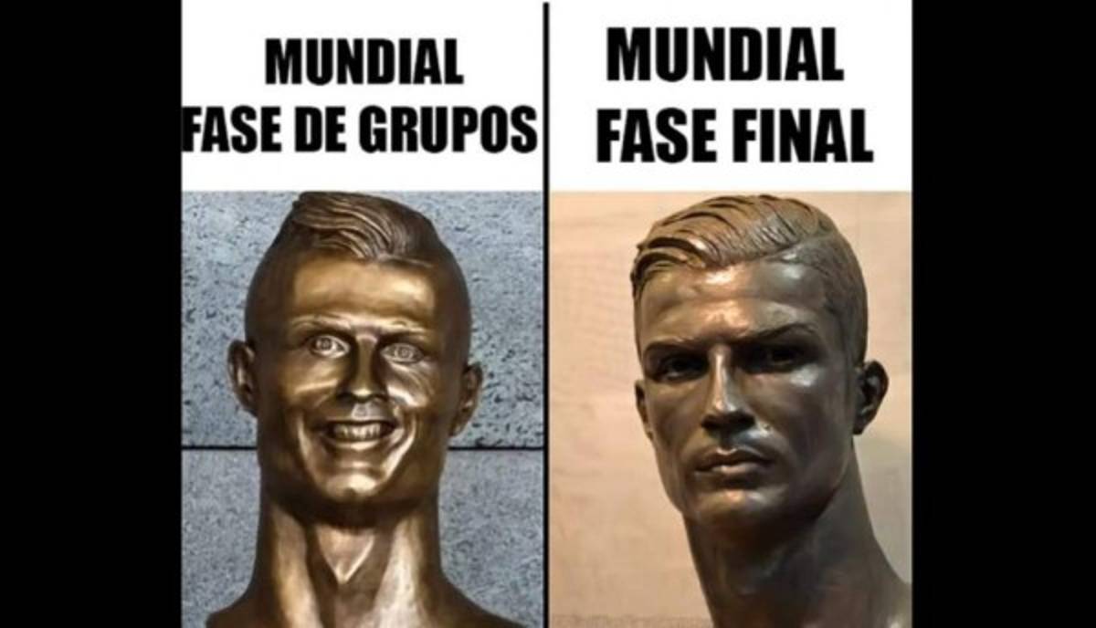 Así se burlan de Cristiano Ronaldo por la eliminación de Portugal del Mundial